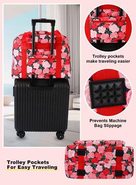 跨境款行李箱休旅行包新拉杆箱手提DDL手工编织工袋具闲收纳包配