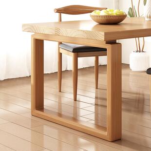 全型实木餐桌莫比恩大餐书桌一无品牌/体小户家桌用吃饭桌长板方