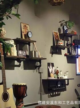 美式LO板FT业风展墙面隔水管置物59018架复工古餐厅壁挂式收纳示