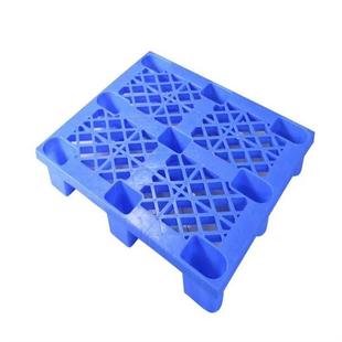 九脚网格塑料卡板网格九脚叉车周转塑料托盘蓝色物流仓板供应