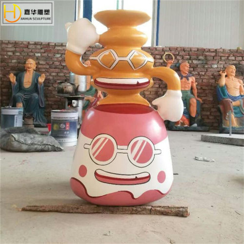 大型玻璃钢雕塑制作厂家商场IP形象美陈卡通人物动物造型落地摆件