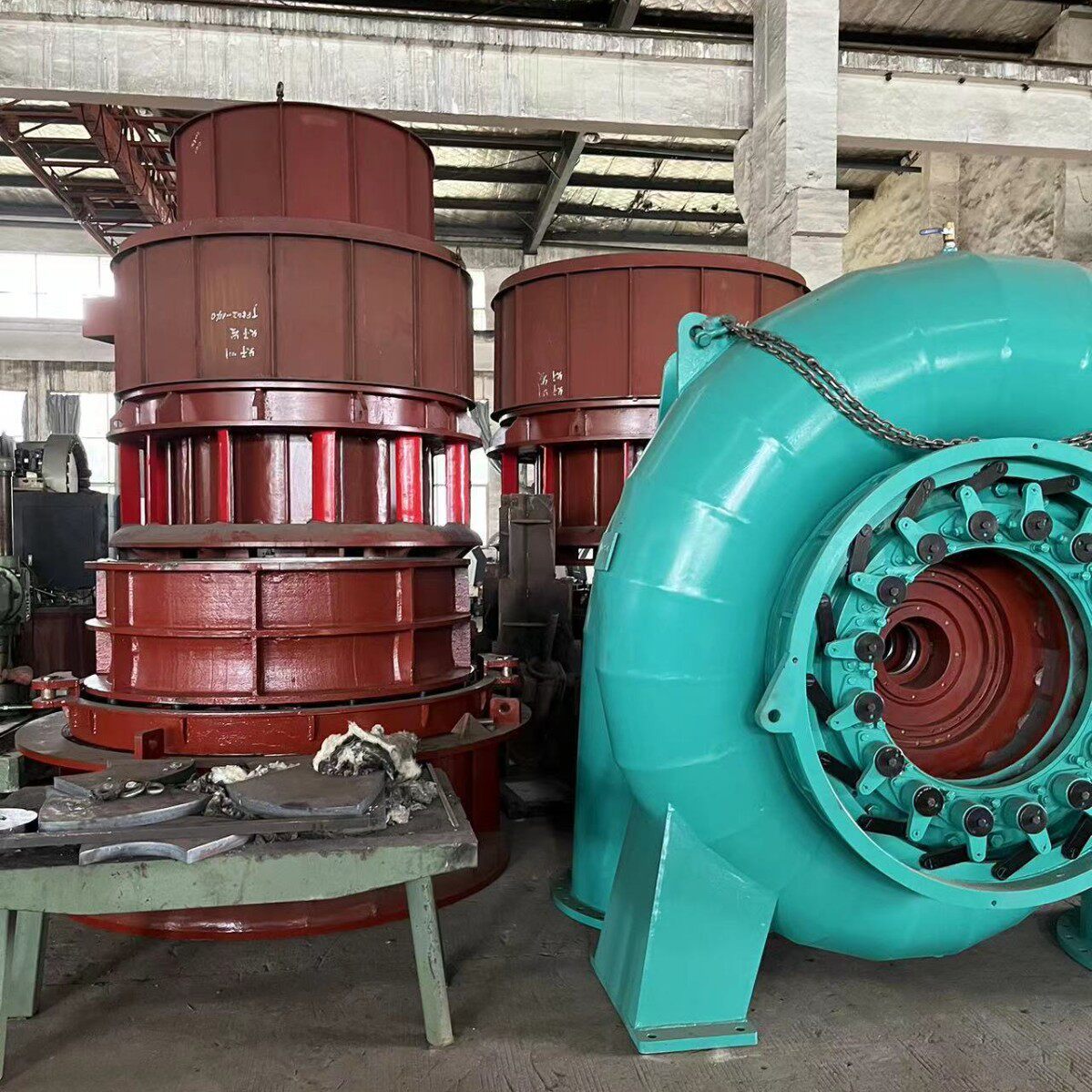 100-8000KW混流和轴流水轮机组部件加工制造等