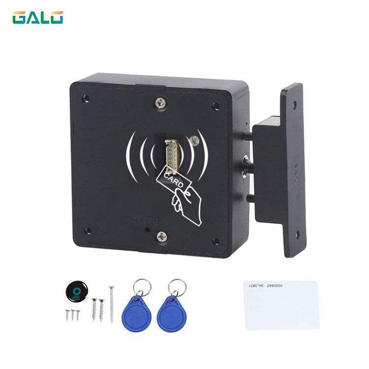 GALO智能电子锁无孔安装隐形RFIDID刷卡柜锁、抽屉锁、感应锁、