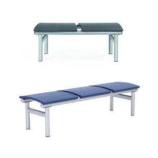 PU发泡连排等候椅无靠背公共休息会客椅浴室更衣室长条凳过道排椅