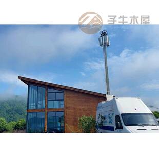 实木两层可移动木屋休闲民宿集成房屋养老度假露台全屋大木别墅