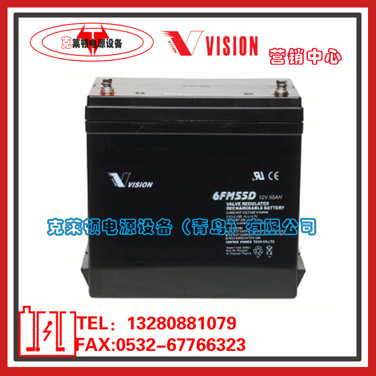 威神vision蓄电池6FM55D（12V55AH）直流电源应急电源蓄电池