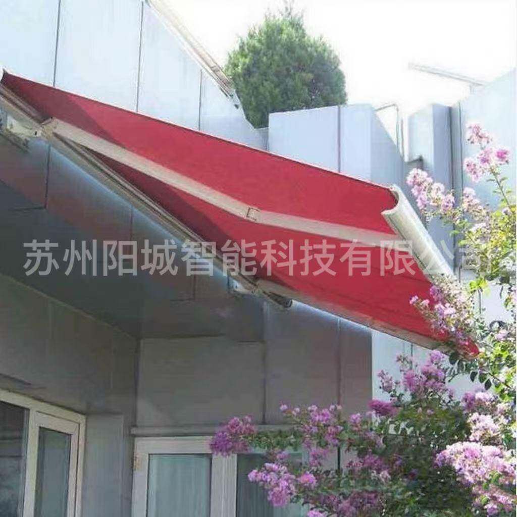 电动雨棚活动棚伸缩蓬雨篷豪华臂雨蓬质量好寿命10年伸缩式