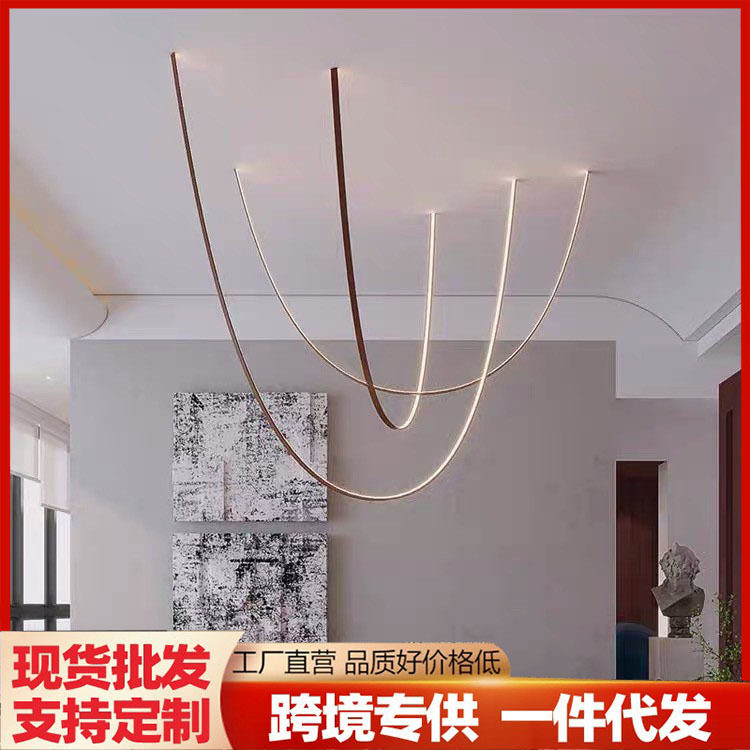 现代简约客厅led吊灯创意艺术酒店展厅装饰灯具样板房设计餐厅灯