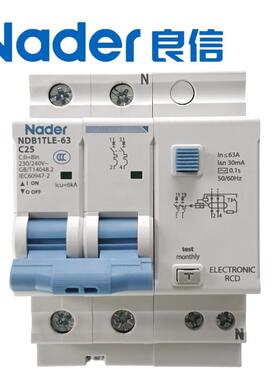 aderRRU上海良信漏NDB1TLE3-63系列电开关0mA断路器空气N2P