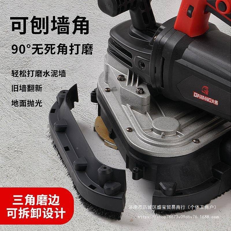 多功能手持式三头磨机固化地坪边机磨石抛WTS光磨磨边研修边机地