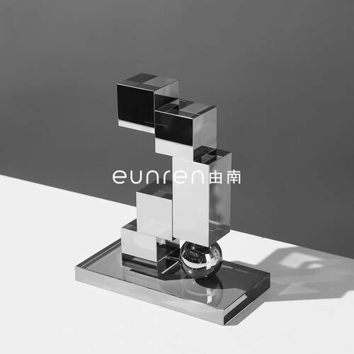 轻奢创意方块阶梯几YN-BJ231造装型艺板术摆件家居何样间现代简约