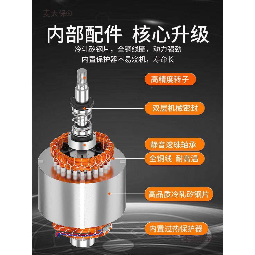 绿一潜水泵20V2家用自吸652高扬程抽污水泵农用排污灌溉水泵麦太图片