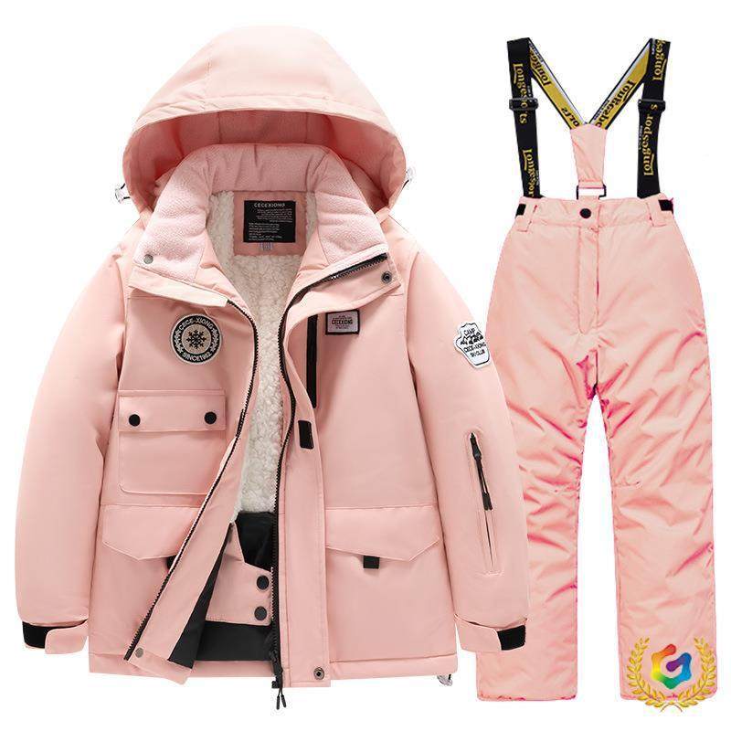 儿外童滑雪服套装童女户加厚防水防风保暖男F$p$pd$p童宝宝滑雪衣