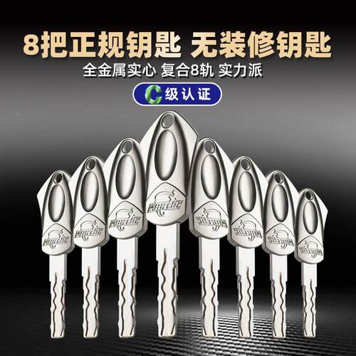 YV5坚甲士超C级入户LQI家3用防盗门叶片锁芯门全铜防撬老式通卫用