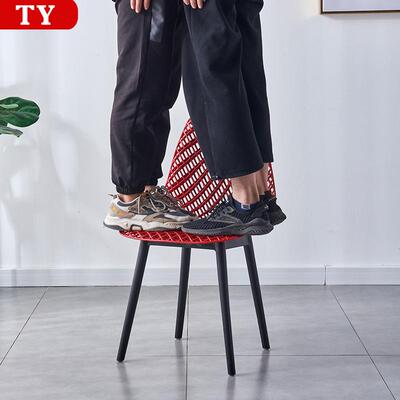 伊姆网格椅办公室洽谈椅简约料塑椅餐椅用靠家背椅子休闲斯AXX办