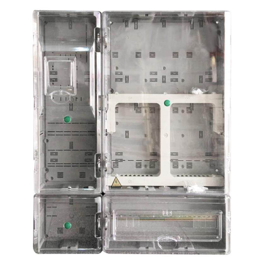 三相四线4位塑料电表箱电能计量箱二表表位NT-DX201相AB三S计量箱