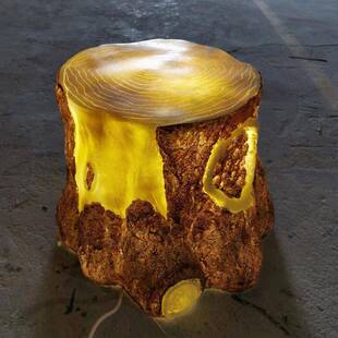 公园9530树灯景观花发园木桩灯别墅仿玻真光树脂桩户外led璃钢防