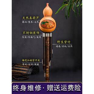 学生初成人降调 小 三音AAS紫7竹孔学葫芦丝乐器专业演调 奏