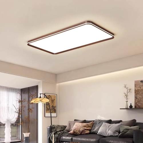 全屋套餐中18380古风超薄客厅家大厅简约胡灯山桃木纹吸顶广东中