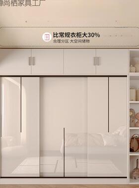 衣柜家用卧室推拉门实木出小房租用经大济型新款2025爆款户KBY型