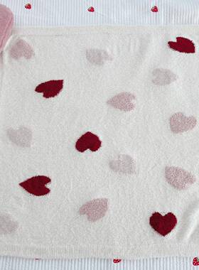 系秋冬日可爱甜美软绵54435舒适保绵暖婴儿宝宝盖毯