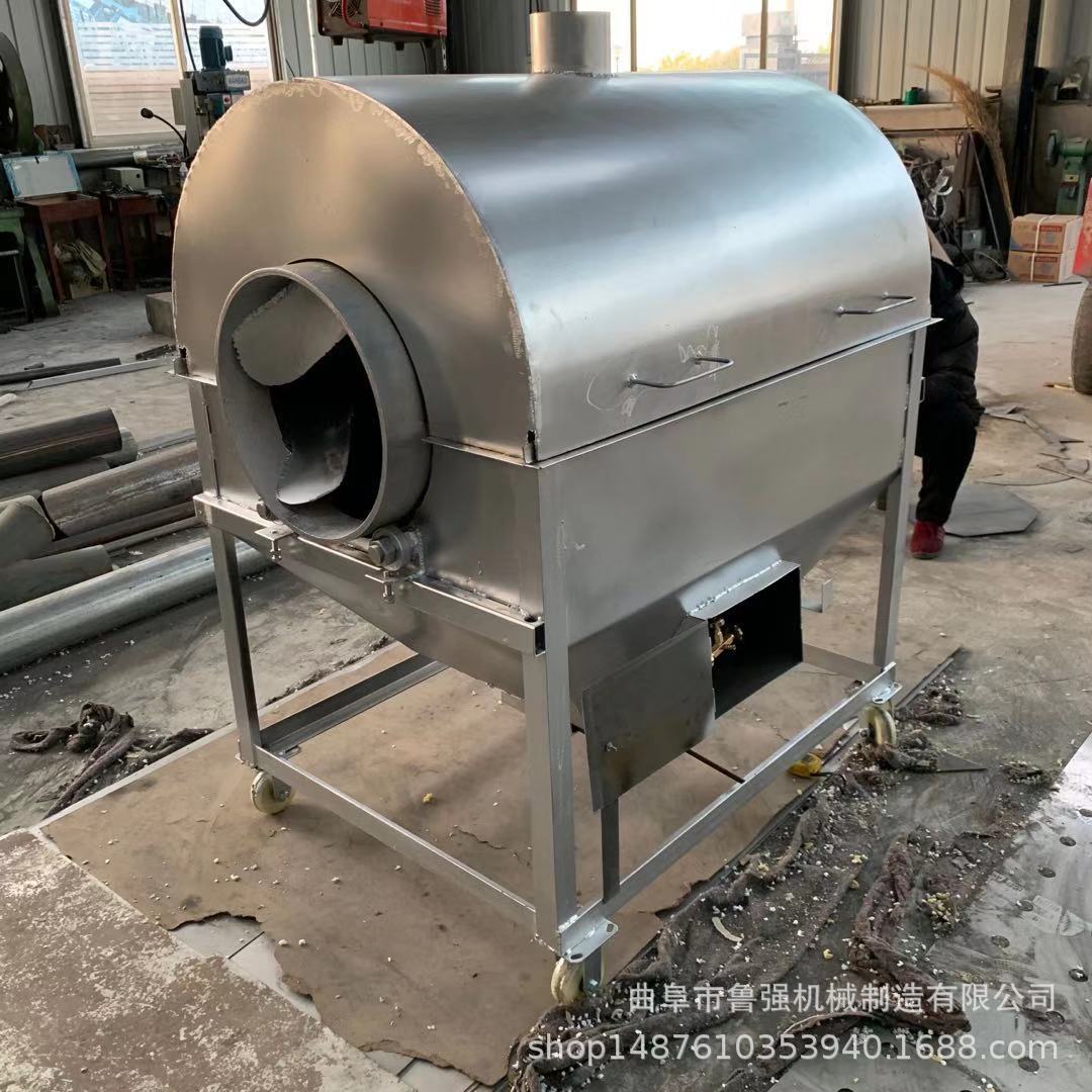 家用电加热黄豆炒货机 芝麻板栗滚筒炒锅 五谷杂粮翻炒机
