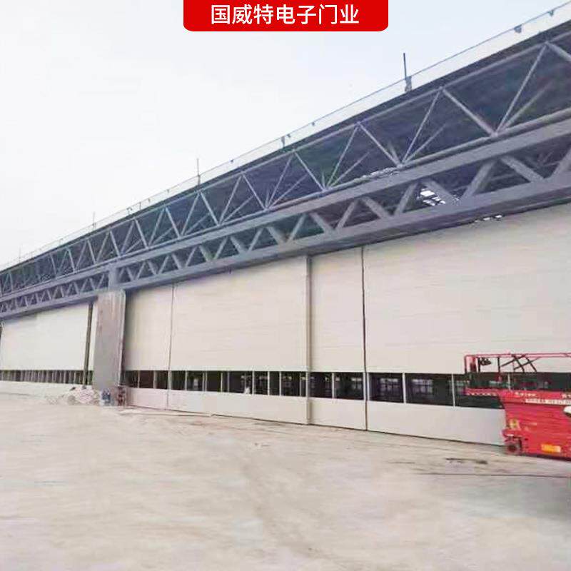 青岛大型厂房工业提升门柔性机库门船舱柔库大门自动感机应快速门