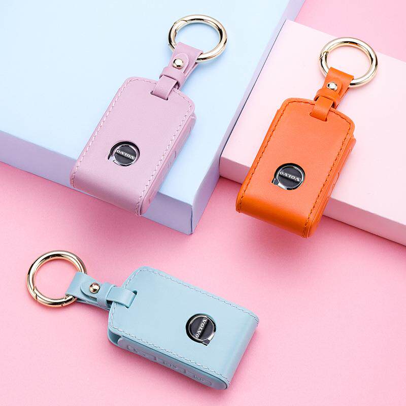 专用沃尔沃女款钥匙套xc40/60/90s60s90v60v90车真皮包壳