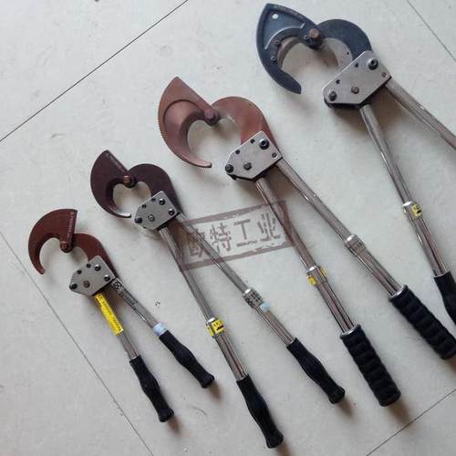电工剪线器铜铝铠装电缆剪J75J95J100J101J130棘轮剪便携式断线剪