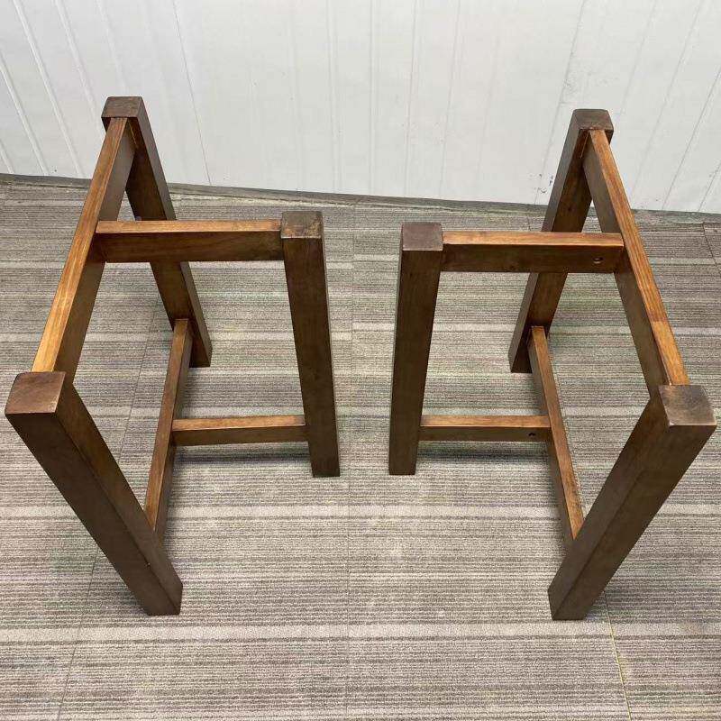 橡胶木实无品牌/木桌腿支架腿桌脚子大板架桌子腿桌底座茶几餐桌