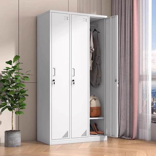 更柜员柜铁皮储物柜分层ONA隔存板宿舍工挂衣衣柜包柜带锁矮柜文