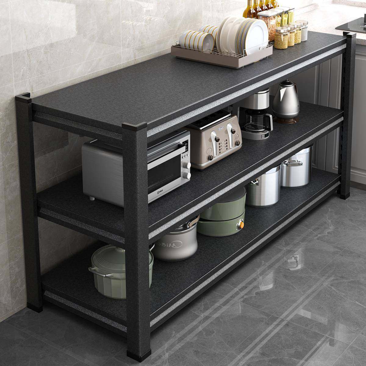 厨房置物架地多层微纳波炉收多能锅落架货架橱柜储物阳台功铁见详,商业/办公家具,千层架,淘宝优惠券,粉丝福利购,淘宝优惠卷