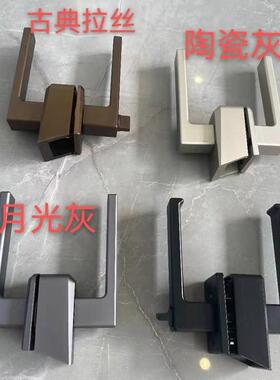 极窄框玻璃有门平开门锁生立帆32-14845型材洛尼博大斜面卫间门执