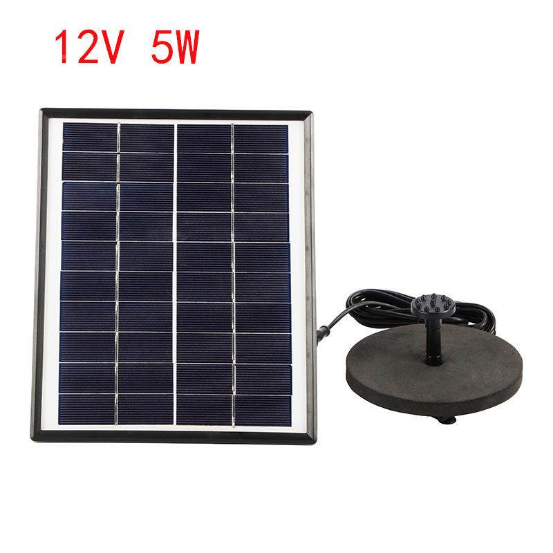 新款12V5W太能喷喷泉阳5w景观漂浮泉花园式太景观流水402阳能喷泉