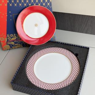 西盘餐盘陶瓷酒店餐厅牛餐盘星CUB星平盘样排房摆盘甜品高板端骨