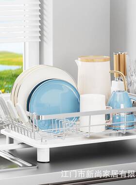水不锈架钢碗架碗盘能沥水架厨房置物槽旁碗筷WYF刀具家用多功碗