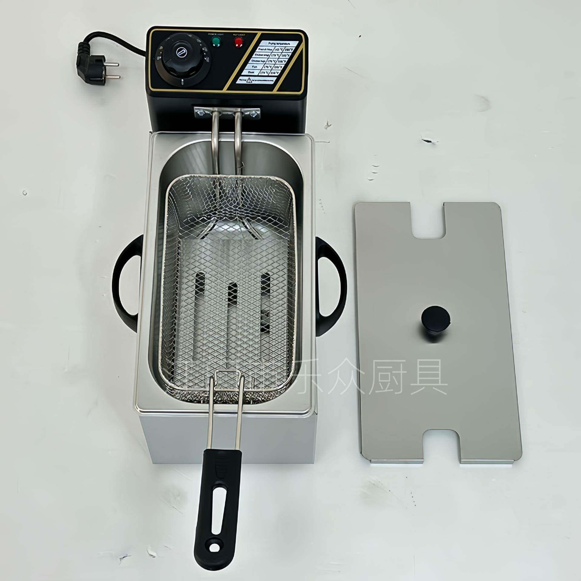 容8364升单缸电炸炉锅小吃设备小L量塑料机头不生锈厚厂家可做110