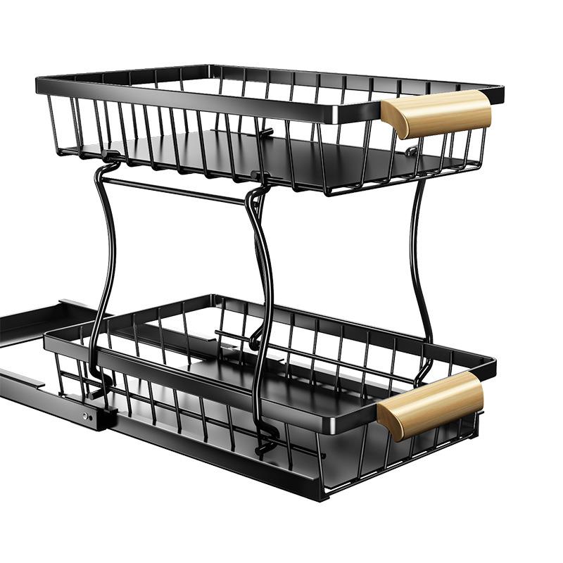 61K3厨房下水槽置物架隔多层落地家用F766MS96储柜物橱抽屉角分抽