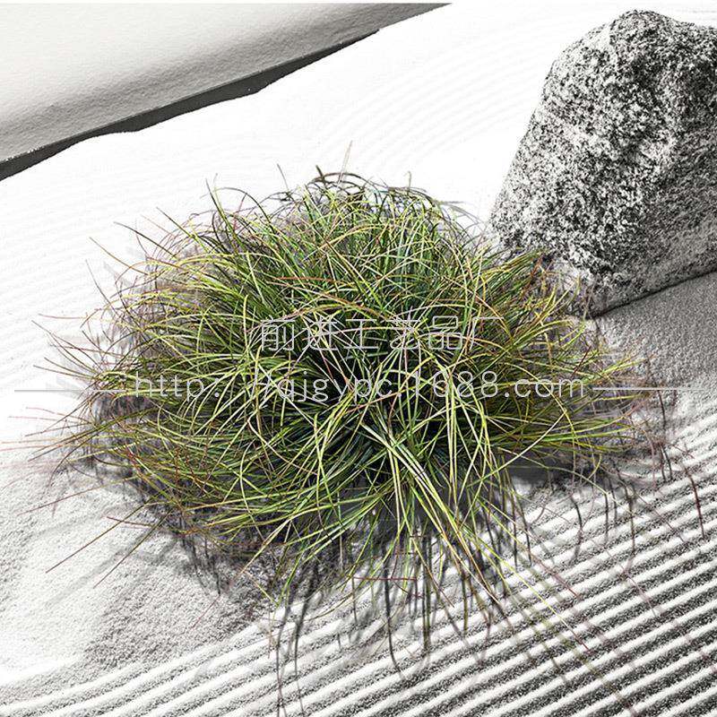 现货草垛组合厂家直销仿真垛草景观草制作假绿草软装具道草丛团草