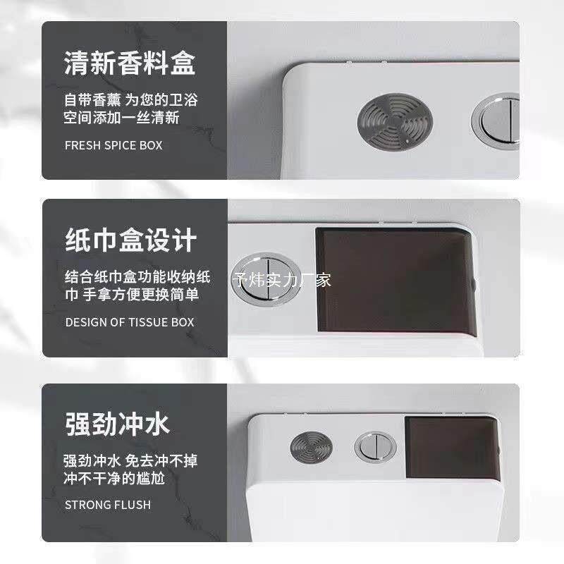 家用家蹲便器蹲坑水箱整套防臭688卫所生间厕蹲厕便池式存水箱整