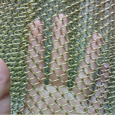 金属装饰垂风PYX网带铝金属网帘帘幕帘挂帘螺旋网屏装饰隔断网