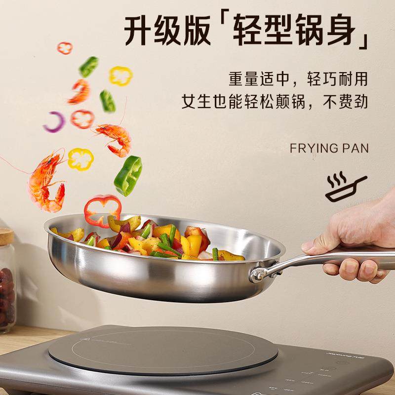 工厂直销无用涂层16L不锈钢平加底3锅家无品牌/不粘厚电磁炉专用