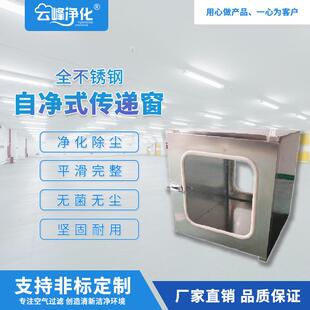 自净机械电子互锁紫外线传递窗实验室传递箱紫外线杀菌传递柜