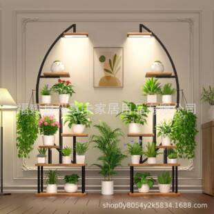 多层花架落地式绿萝室内装饰置物架客厅铁艺阳台盆景花盆架子