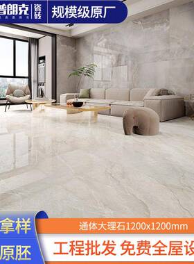 广东大板1200x1200瓷砖简约轻奢新款岩板通体地砖客厅大堂地板砖