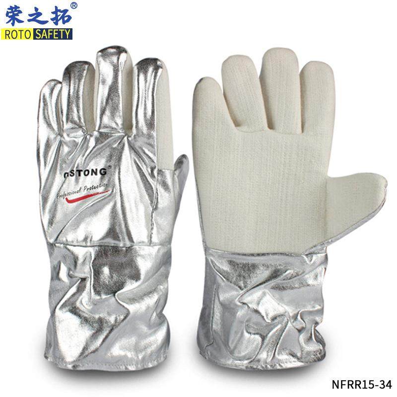 卡司顿300℃工业隔热阻燃耐高温手套铝箔防烫五指加厚NFRR15-34,纺织面料/辅料/配套,纺织机械配件,淘宝优惠券,粉丝福利购,淘宝优惠卷