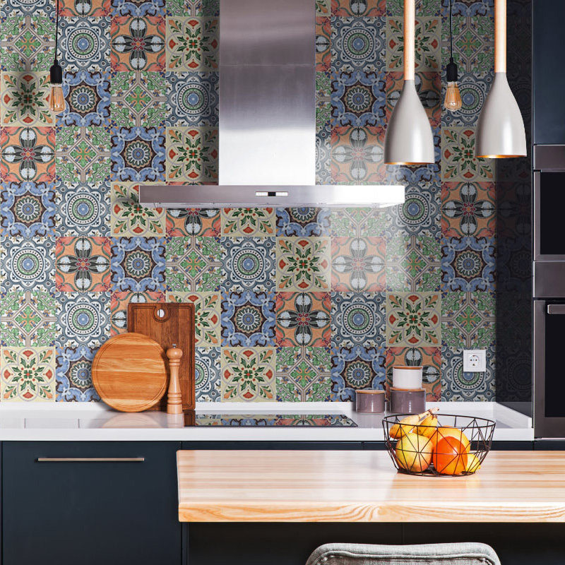 瓷砖贴纸客厅卧室装饰地板贴厨房卫生间地面翻新防水耐磨自粘地贴