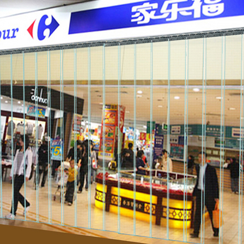 PVC塑料软门帘空调门帘透明软玻璃隔断皮门帘夏季隔热挡风帘整卷