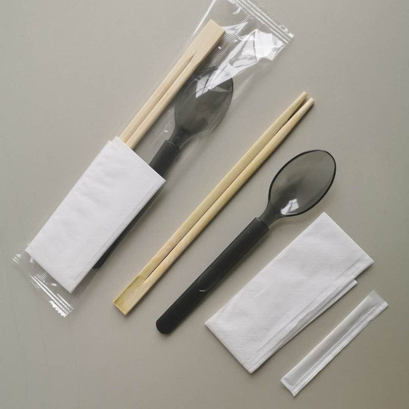 一次性勺子叉子套装水果捞沙拉蔬菜素食餐具独立包装加厚轻食定制