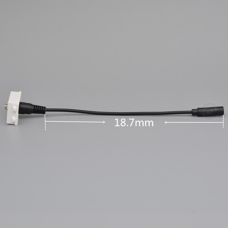 128型耳机带线模块3.5mm耳机口母对母带线插座延长线AV直插音频插